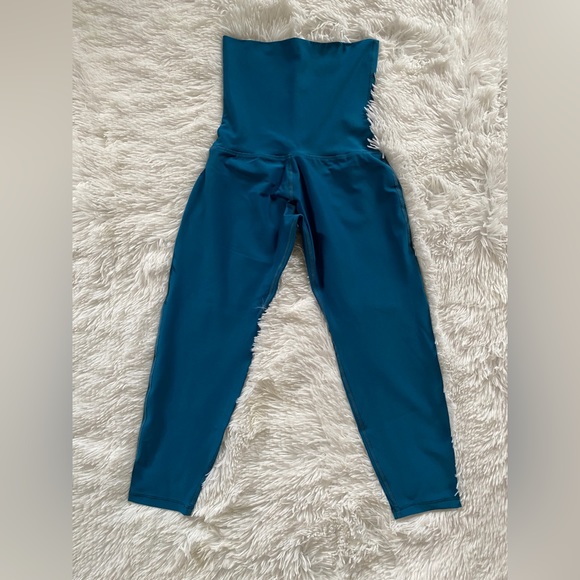 NEW BaoBei Sculpt & Recovery Postpartum Leggings - Crop: Blue Lagoon -Size Small - Picture 4 of 8